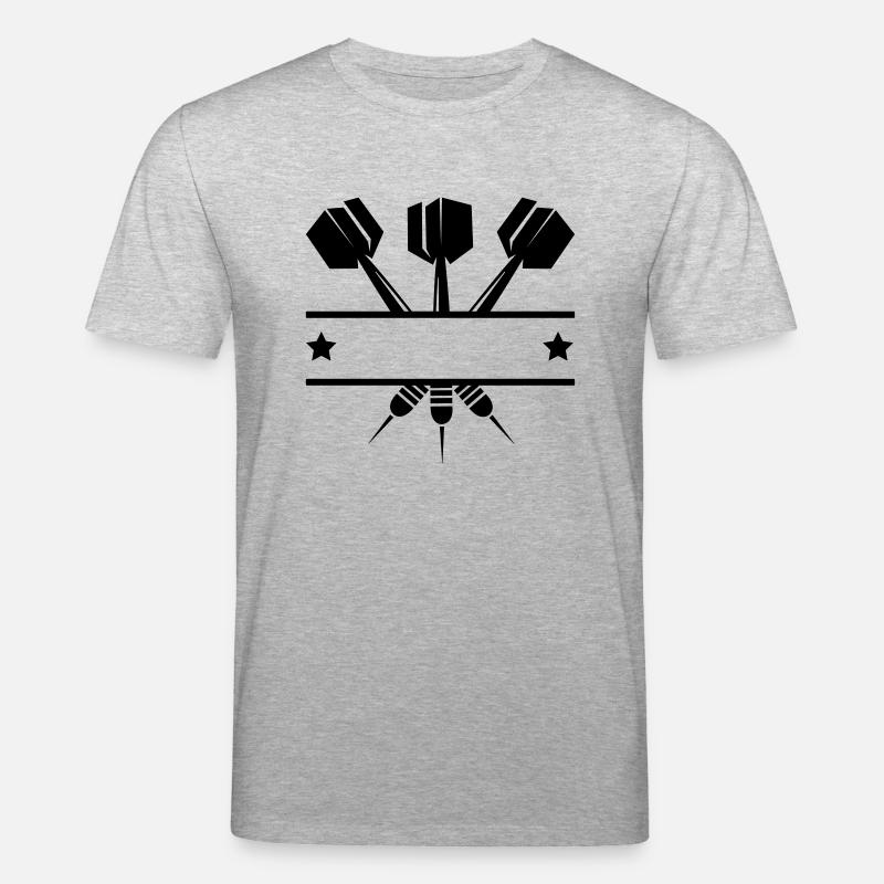 dart_pfeile_1 - Stanley/Stella Unisex Bio-T-Shirt CREATOR  - Grau meliert