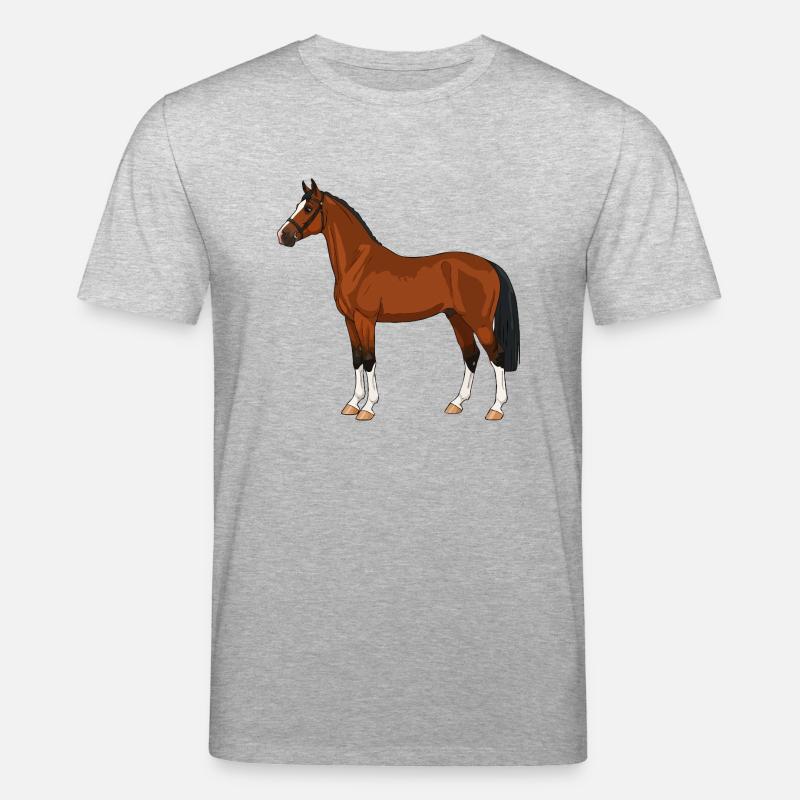 Hackney Pferd echt - Stanley/Stella Unisex Bio-T-Shirt CREATOR  - Grau meliert