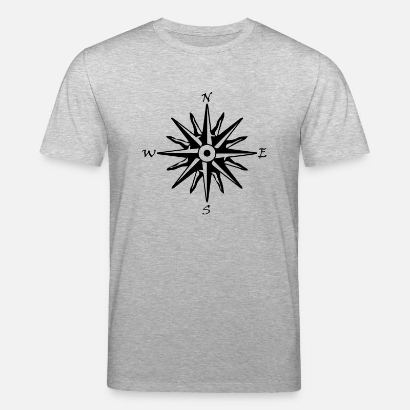 compassrose - Stanley/Stella Unisex Bio-T-Shirt CREATOR  - Grau meliert