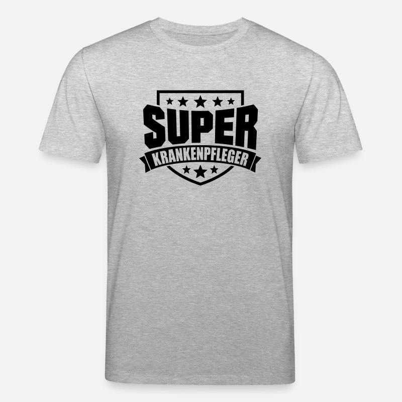 Super Krankenpfleger - Stanley/Stella Unisex Bio-T-Shirt CREATOR  - Grau meliert