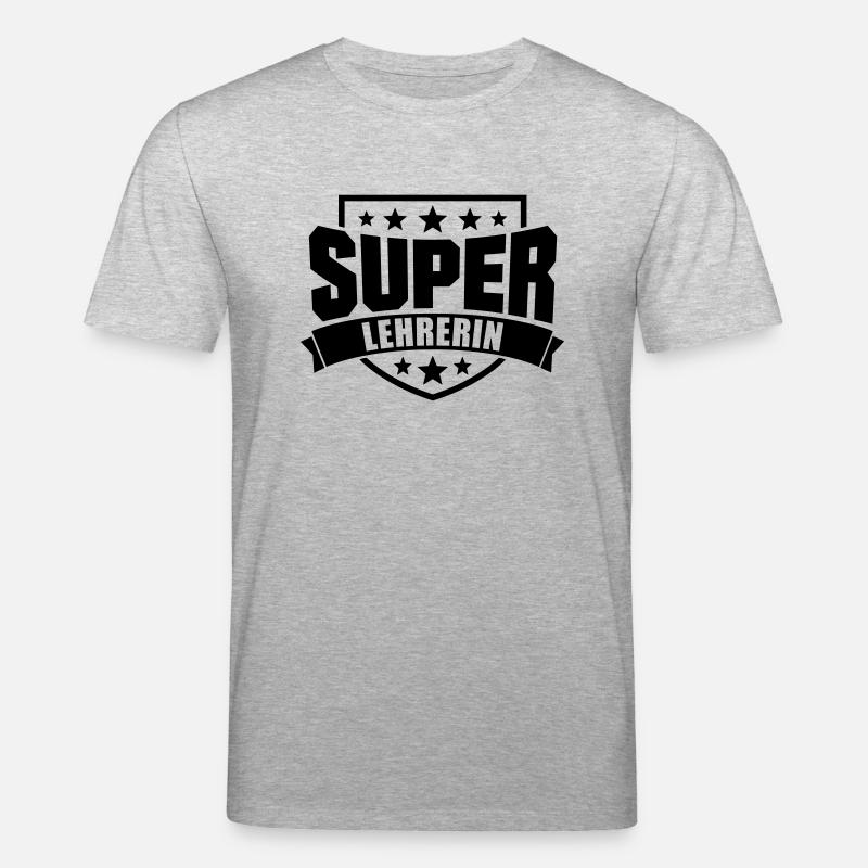 Super Lehrerin - Stanley/Stella Unisex Bio-T-Shirt CREATOR  - Grau meliert