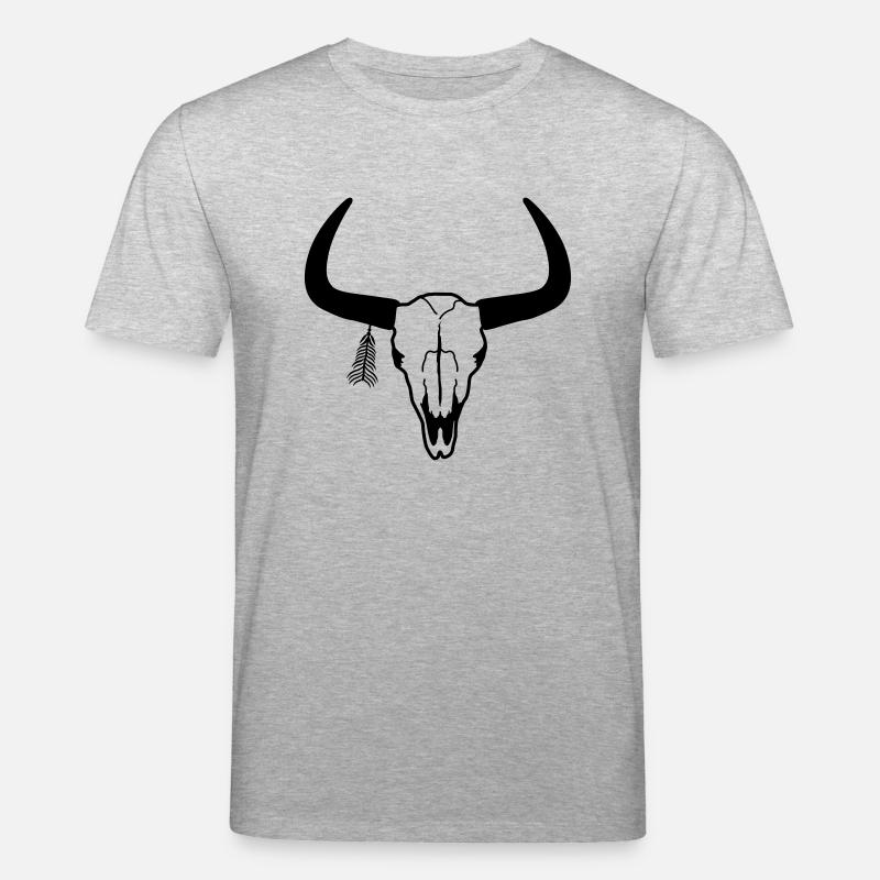Schädel - Stanley/Stella Unisex Bio-T-Shirt CREATOR  - Grau meliert