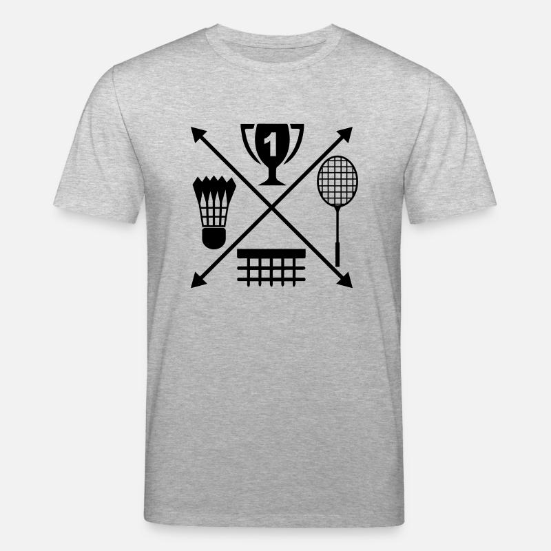 Badminton - Stanley/Stella Unisex Bio-T-Shirt CREATOR  - Grau meliert
