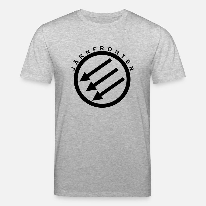 Järnfronten / Eiserne Front / Iron Front - Stanley/Stella CREATOR Unisex Organic T-Shirt - heather grey