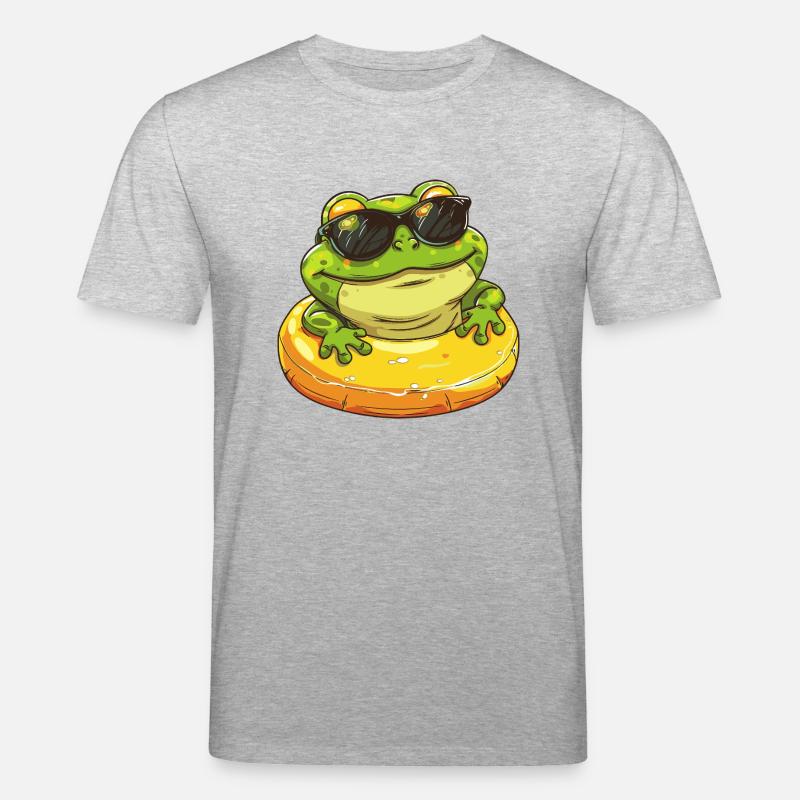 Frosch Comic Cool - Stanley/Stella Unisex Bio-T-Shirt CREATOR  - Grau meliert
