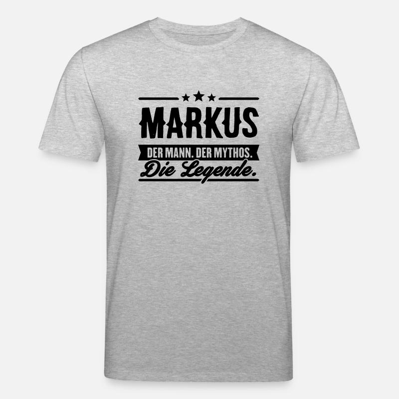 Mann Mythos Legende Markus - Stanley/Stella Unisex Bio-T-Shirt CREATOR  - Grau meliert