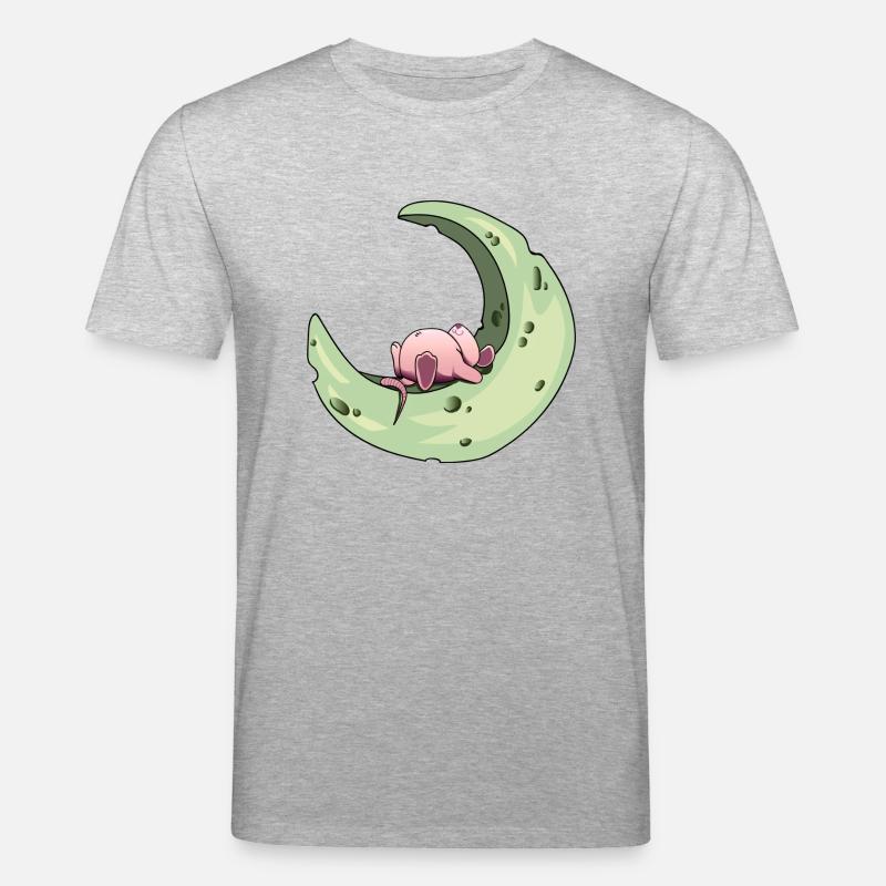 Mond Maus - Stanley/Stella Unisex Bio-T-Shirt CREATOR  - Grau meliert