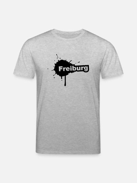 Freiburg Splatter - Stanley/Stella Unisex Bio-T-Shirt CREATOR  - Grau meliert