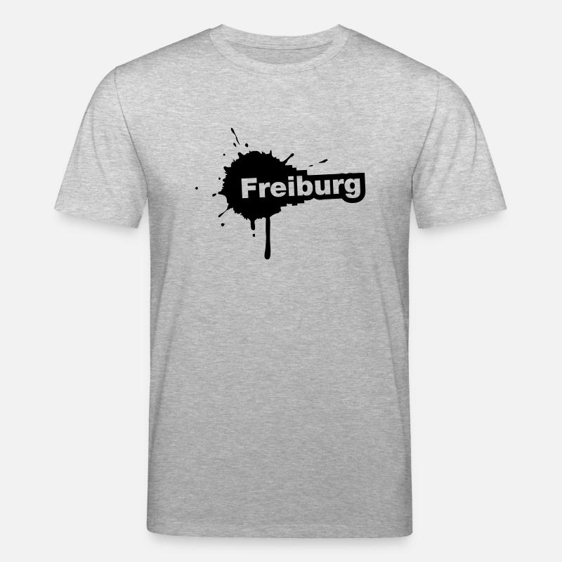 Freiburg Splatter - Stanley/Stella Unisex Bio-T-Shirt CREATOR  - Grau meliert