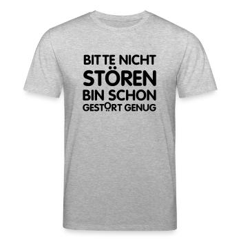 Störung - Stanley/Stella Unisex Bio-T-Shirt CREATOR  - Grau meliert - Vorne - Alina (178cm) & Michal (187cm)
