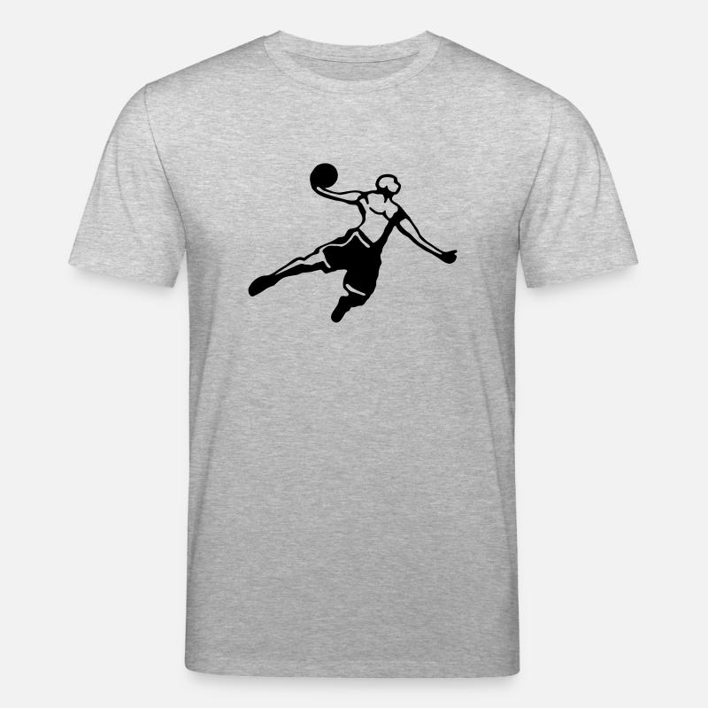 Basketball Slam Dunk Dunkin - Stanley/Stella Unisex Bio-T-Shirt CREATOR  - Grau meliert