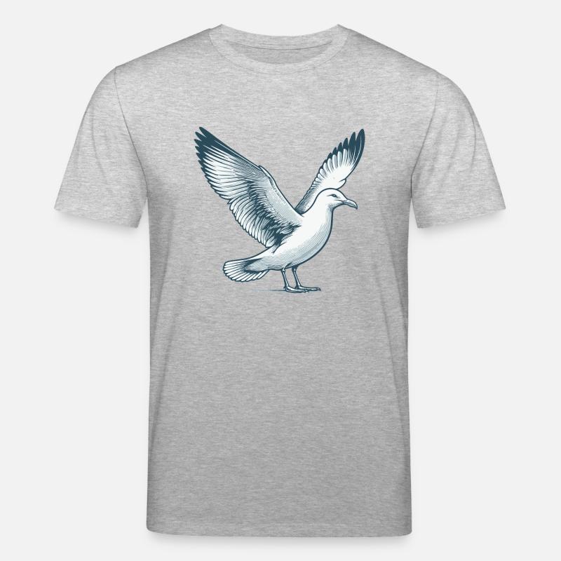 Möwe - Stanley/Stella Unisex Bio-T-Shirt CREATOR  - Grau meliert