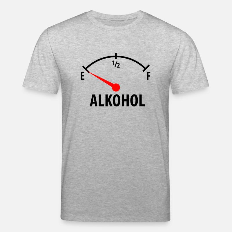 Alkohol Tacho - nüchtern - Stanley/Stella Unisex Bio-T-Shirt CREATOR  - Grau meliert