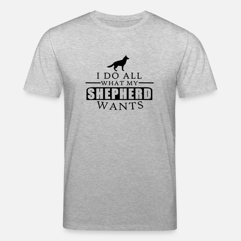 German Shepherd Shirt - Stanley/Stella Unisex Bio-T-Shirt CREATOR  - Grau meliert