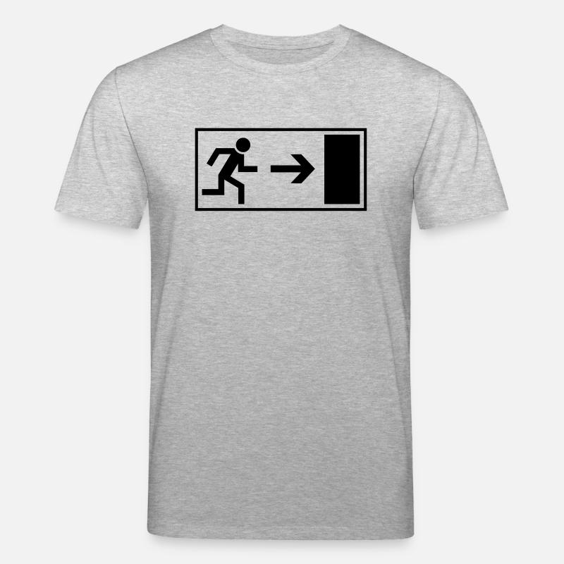 exit_f1 - Stanley/Stella Unisex Bio-T-Shirt CREATOR  - Grau meliert