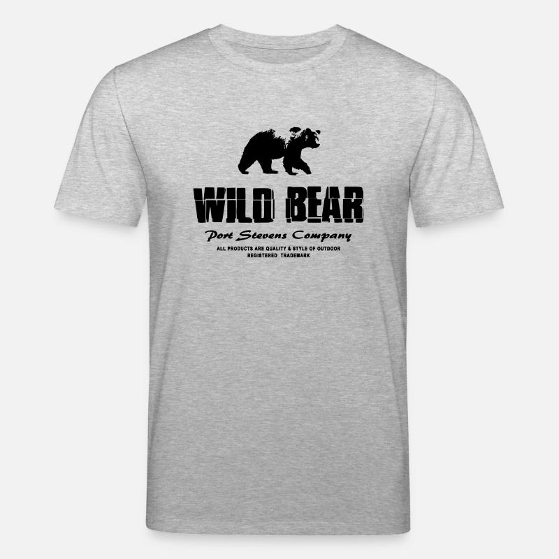 Wild Bear - Stanley/Stella Unisex Bio-T-Shirt CREATOR  - Grau meliert