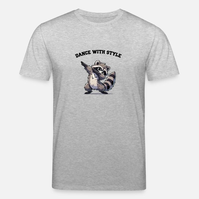Dabbing de raton laveur - T-shirt bio CREATOR Stanley/Stella Unisexe - gris chiné