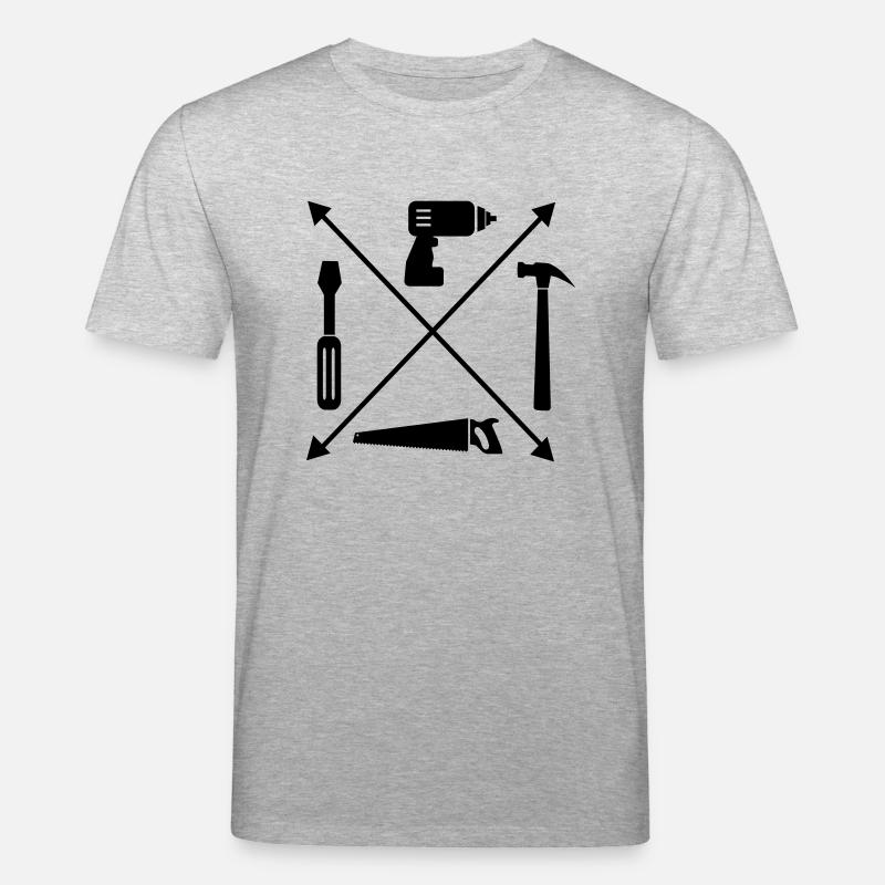 Handwerker - Stanley/Stella Unisex Bio-T-Shirt CREATOR  - Grau meliert