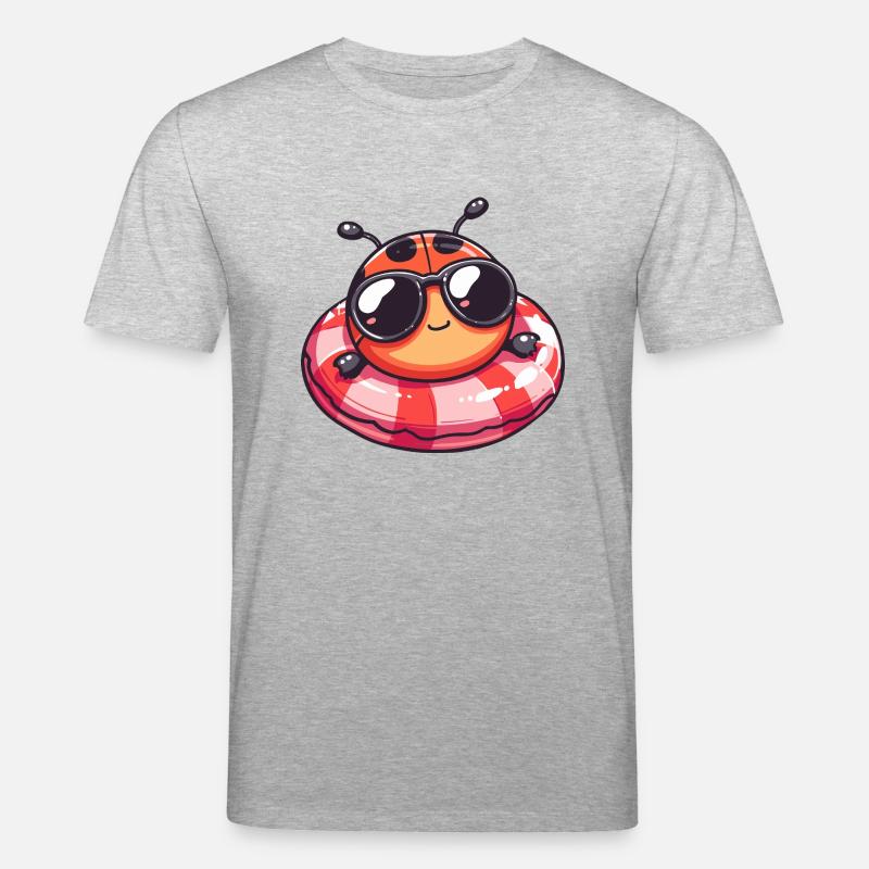 Ladybug Comic Cool - Stanley/Stella CREATOR Unisex Organic T-Shirt - heather grey