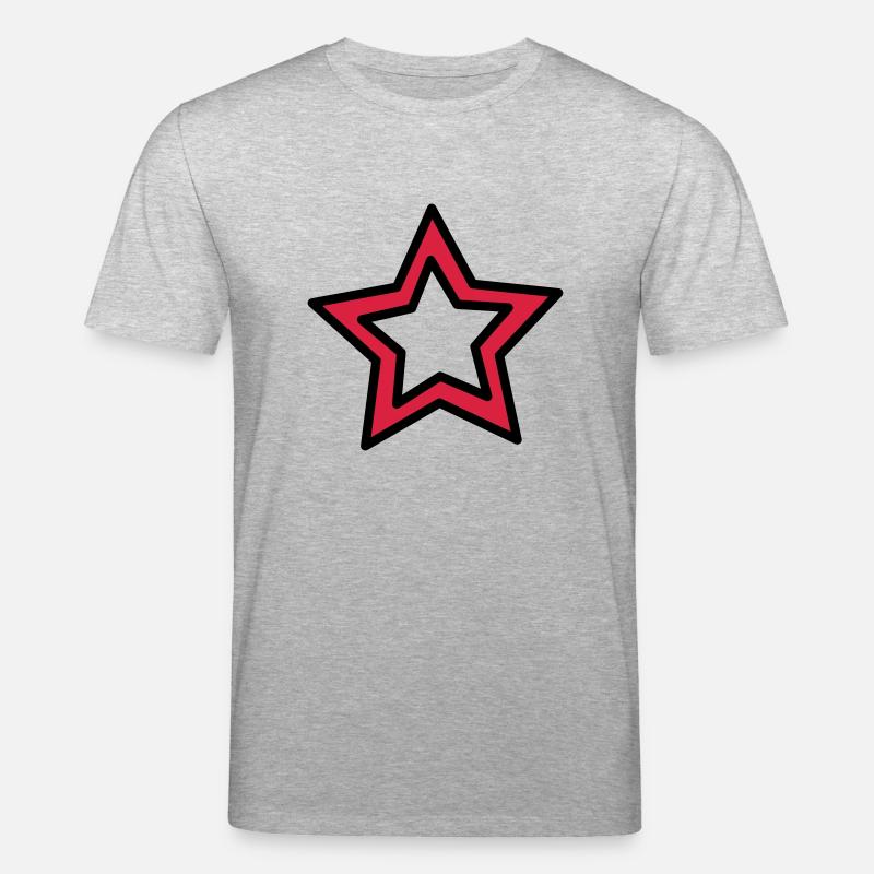 Kleiner Stern - Stanley/Stella Unisex Bio-T-Shirt CREATOR  - Grau meliert