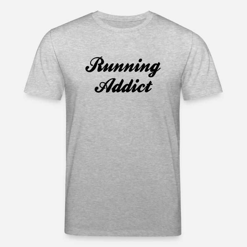 running addict - Stanley/Stella Unisex Bio-T-Shirt CREATOR - Grau meliert