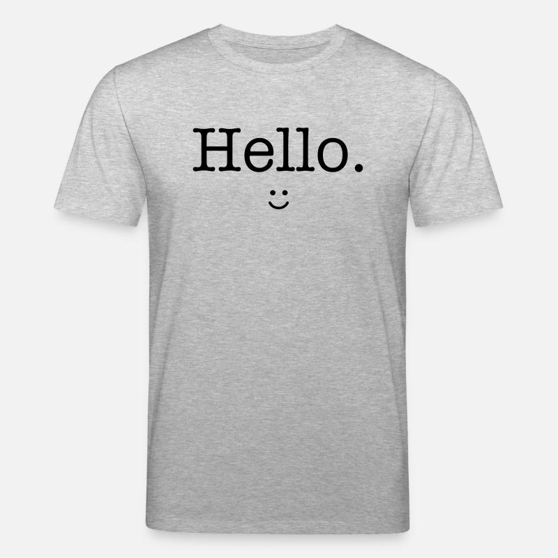 Hello :) - Stanley/Stella Unisex Bio-T-Shirt CREATOR  - Grau meliert