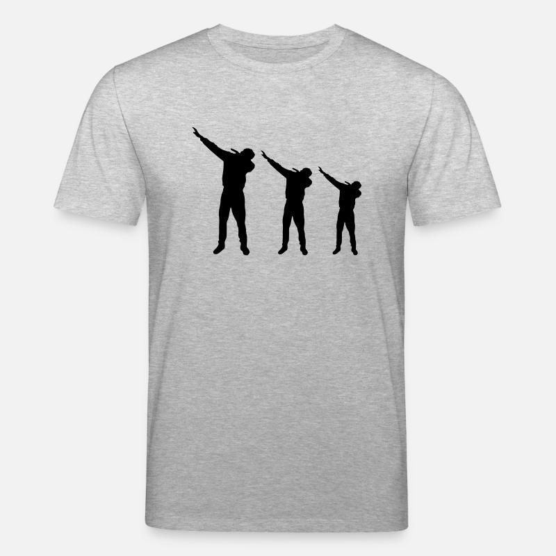dabbing design - Stanley/Stella Unisex Bio-T-Shirt CREATOR  - Grau meliert