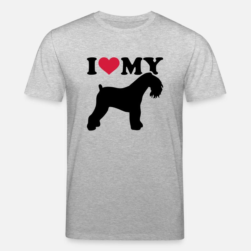 Kerry Blue Terrier - T-shirt bio CREATOR Stanley/Stella Unisexe - gris chiné