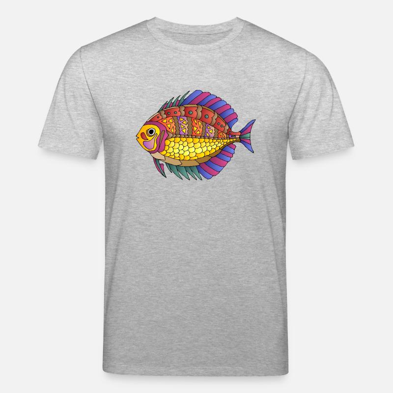 Fisch - Stanley/Stella Unisex Bio-T-Shirt CREATOR  - Grau meliert