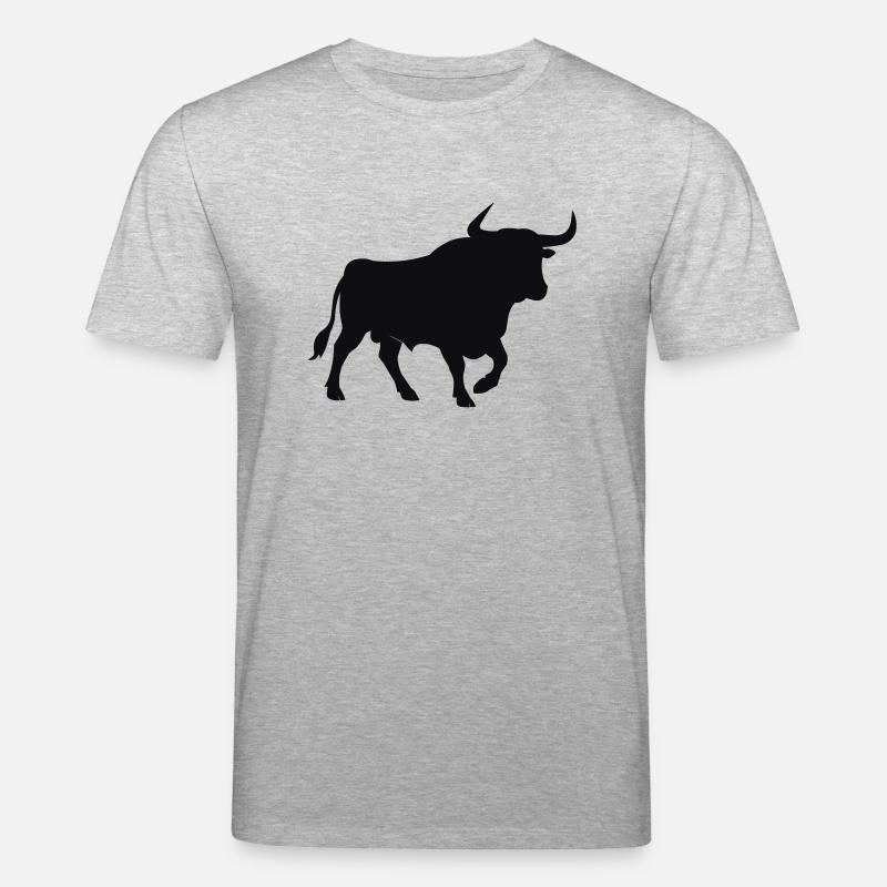 bull - Stanley/Stella CREATOR Unisex Organic T-Shirt - heather grey