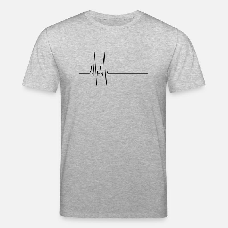 puls beep - Stanley/Stella Unisex Bio-T-Shirt CREATOR  - Grau meliert