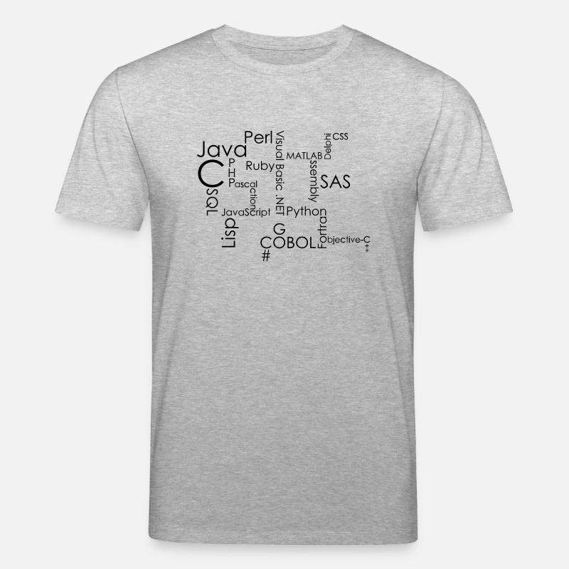 Langages de Programmation - T-shirt bio CREATOR Stanley/Stella Unisexe - gris chiné