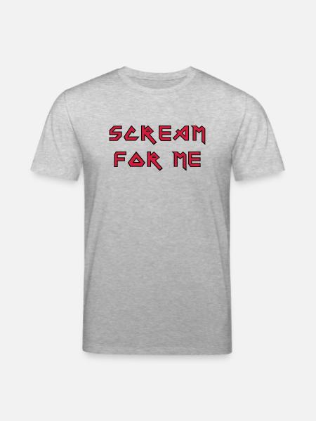 Scream for me! - Stanley/Stella Unisex Bio-T-Shirt CREATOR - Grau meliert