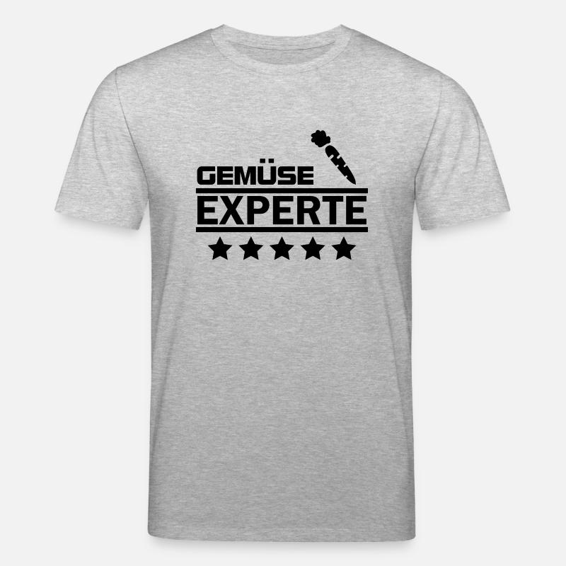 gemüse experte - Stanley/Stella Unisex Bio-T-Shirt CREATOR  - Grau meliert