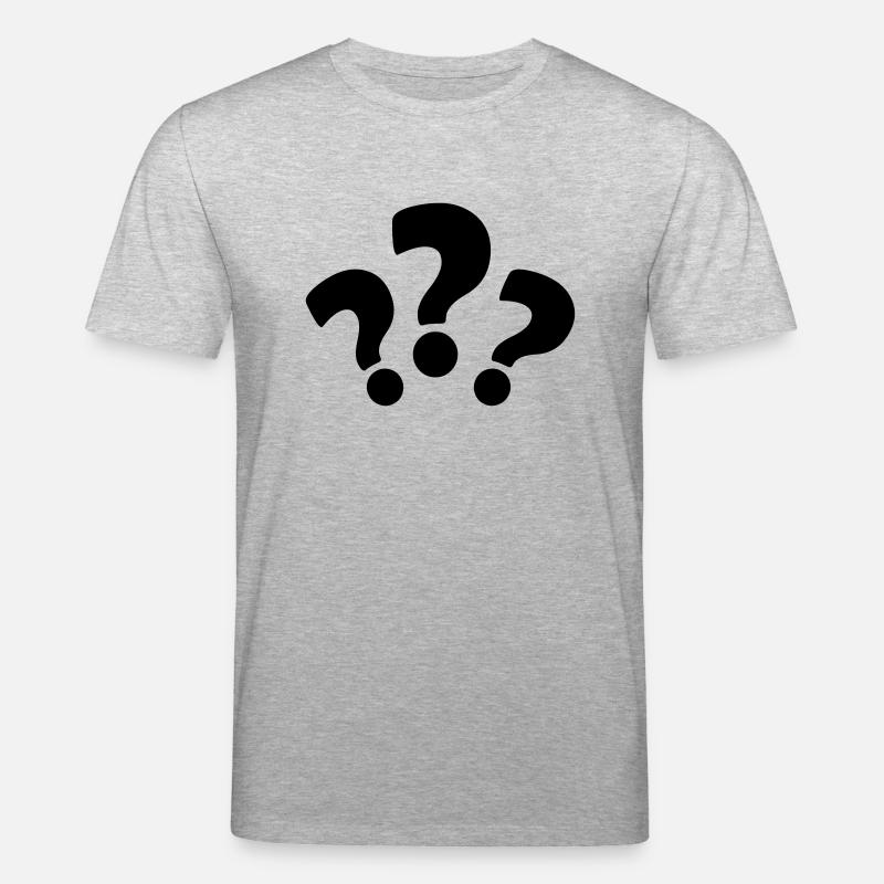 fragezeichen_2 - Stanley/Stella Unisex Bio-T-Shirt CREATOR  - Grau meliert