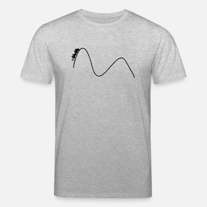 Rollercoaster - Stanley/Stella Unisex Bio-T-Shirt CREATOR  - Grau meliert