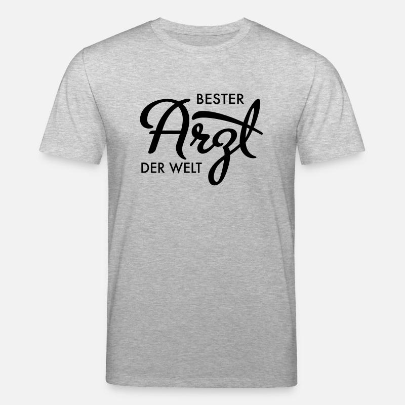 Bester Arzt der Welt - Stanley/Stella Unisex Bio-T-Shirt CREATOR  - Grau meliert