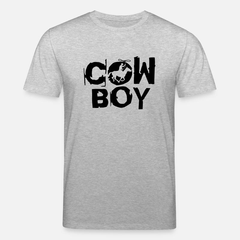 cowboy_c_1c - T-shirt bio CREATOR Stanley/Stella Unisexe - gris chiné