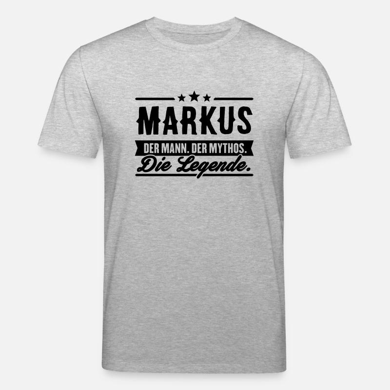 Mann Mythos Legende Markus - Stanley/Stella Unisex Bio-T-Shirt CREATOR  - Grau meliert
