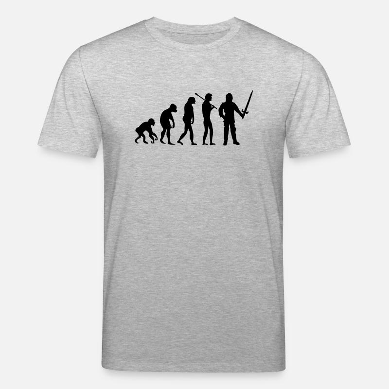 ritter_evolution - Stanley/Stella Unisex Bio-T-Shirt CREATOR  - Grau meliert