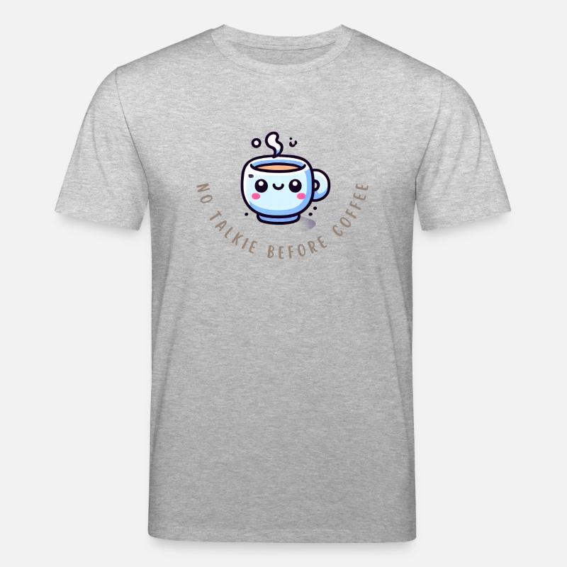 Coffee First – Chemise Funny Coffee - T-shirt bio CREATOR Stanley/Stella Unisexe - gris chiné