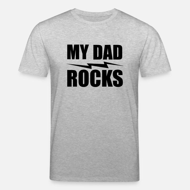 my dad rocks - Stanley/Stella Unisex Bio-T-Shirt CREATOR - Grau meliert