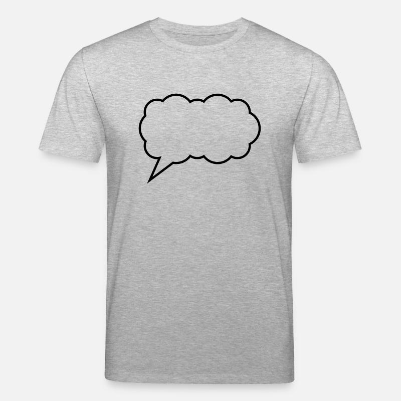 cloud bubble - Stanley/Stella CREATOR Unisex Organic T-Shirt - heather grey