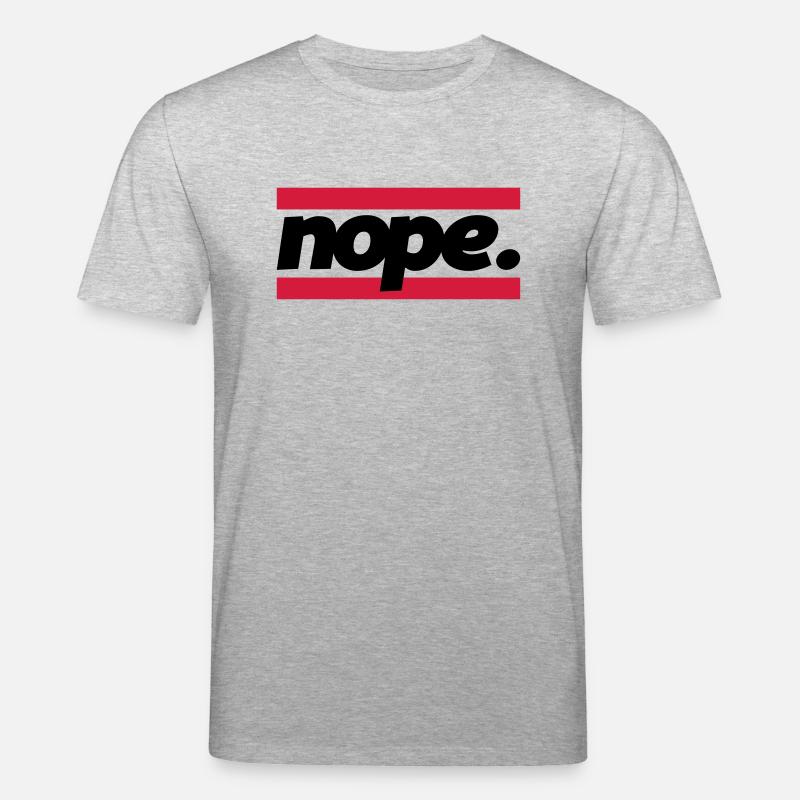 nope graphic - Stanley/Stella Unisex Bio-T-Shirt CREATOR  - Grau meliert