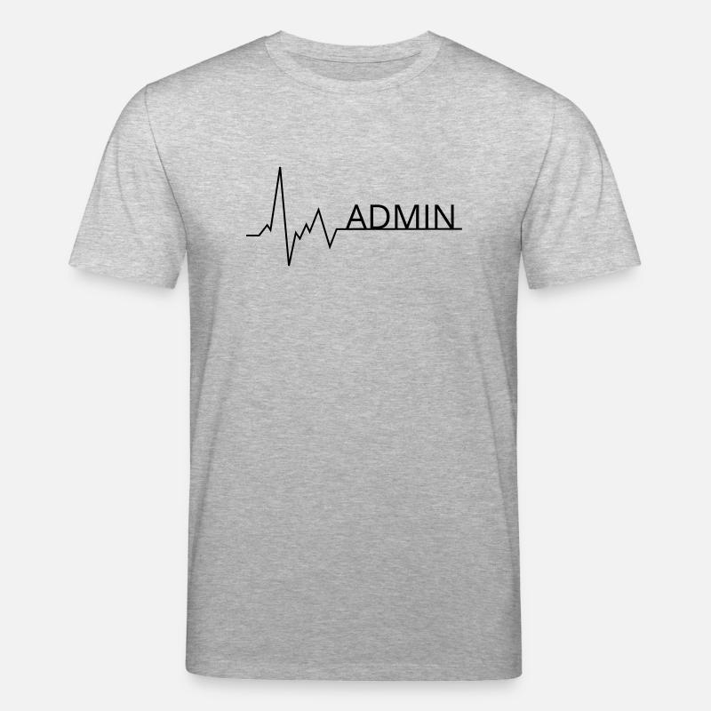 herzschlag admin - Stanley/Stella Unisex Bio-T-Shirt CREATOR  - Grau meliert
