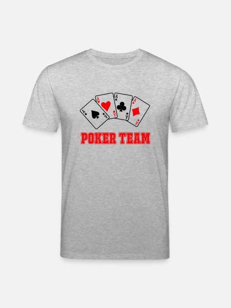 Poker Team - Stanley/Stella CREATOR Unisex Organic T-Shirt - heather grey