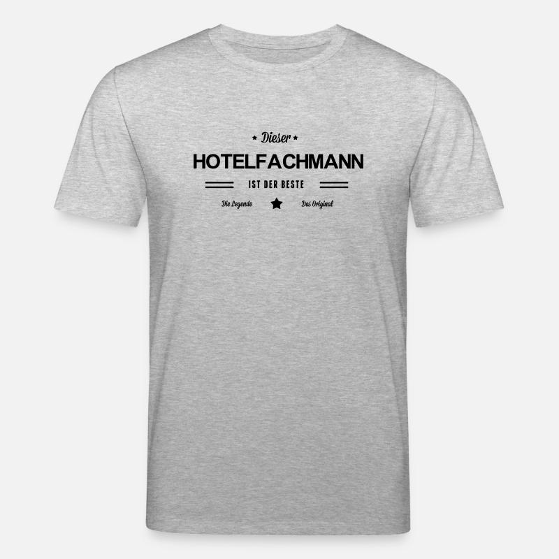 Bester Hotelfachmann - Stanley/Stella Unisex Bio-T-Shirt CREATOR  - Grau meliert