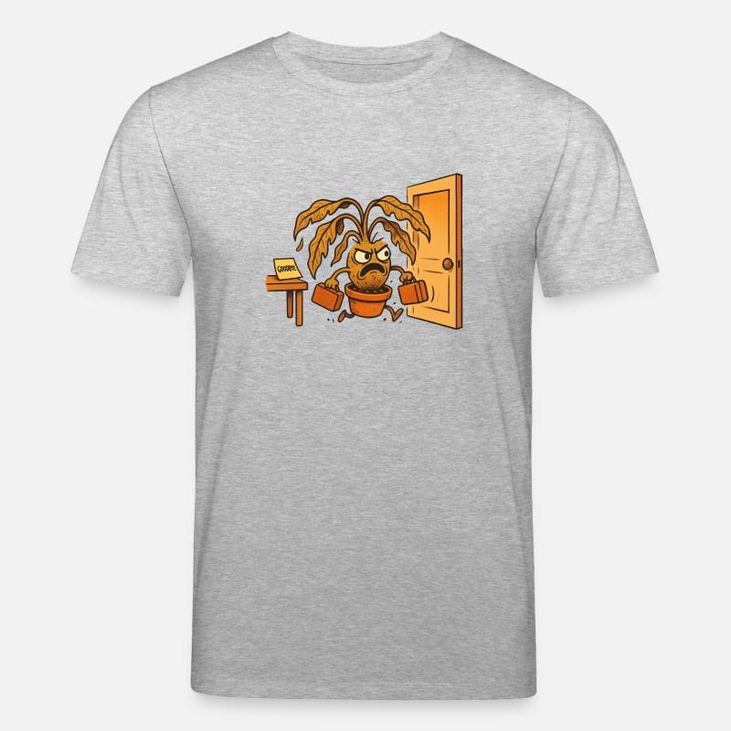 Die Blume hat genug - Stanley/Stella Unisex Bio-T-Shirt CREATOR  - Grau meliert