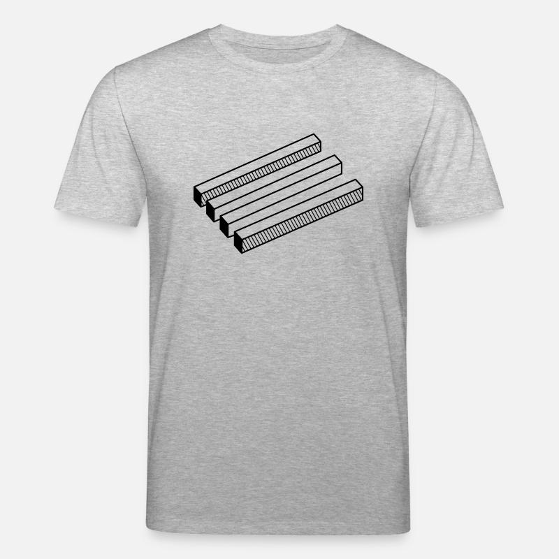 optische Täuschung - Stanley/Stella Unisex Bio-T-Shirt CREATOR  - Grau meliert