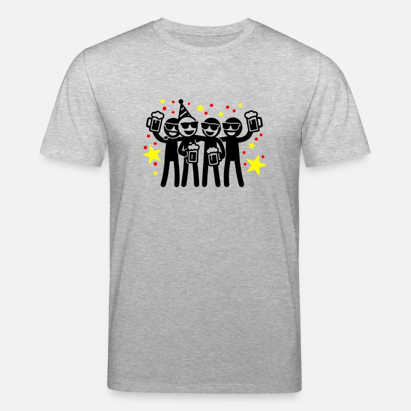 Équipe de fête d’anniversaire - T-shirt bio CREATOR Stanley/Stella Unisexe - gris chiné